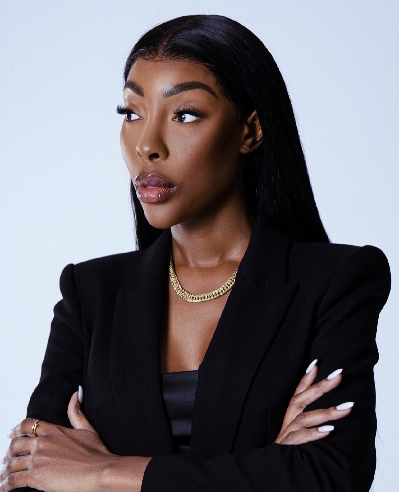 Headshot black blazer — The Session, photographed by Jonathan Levy