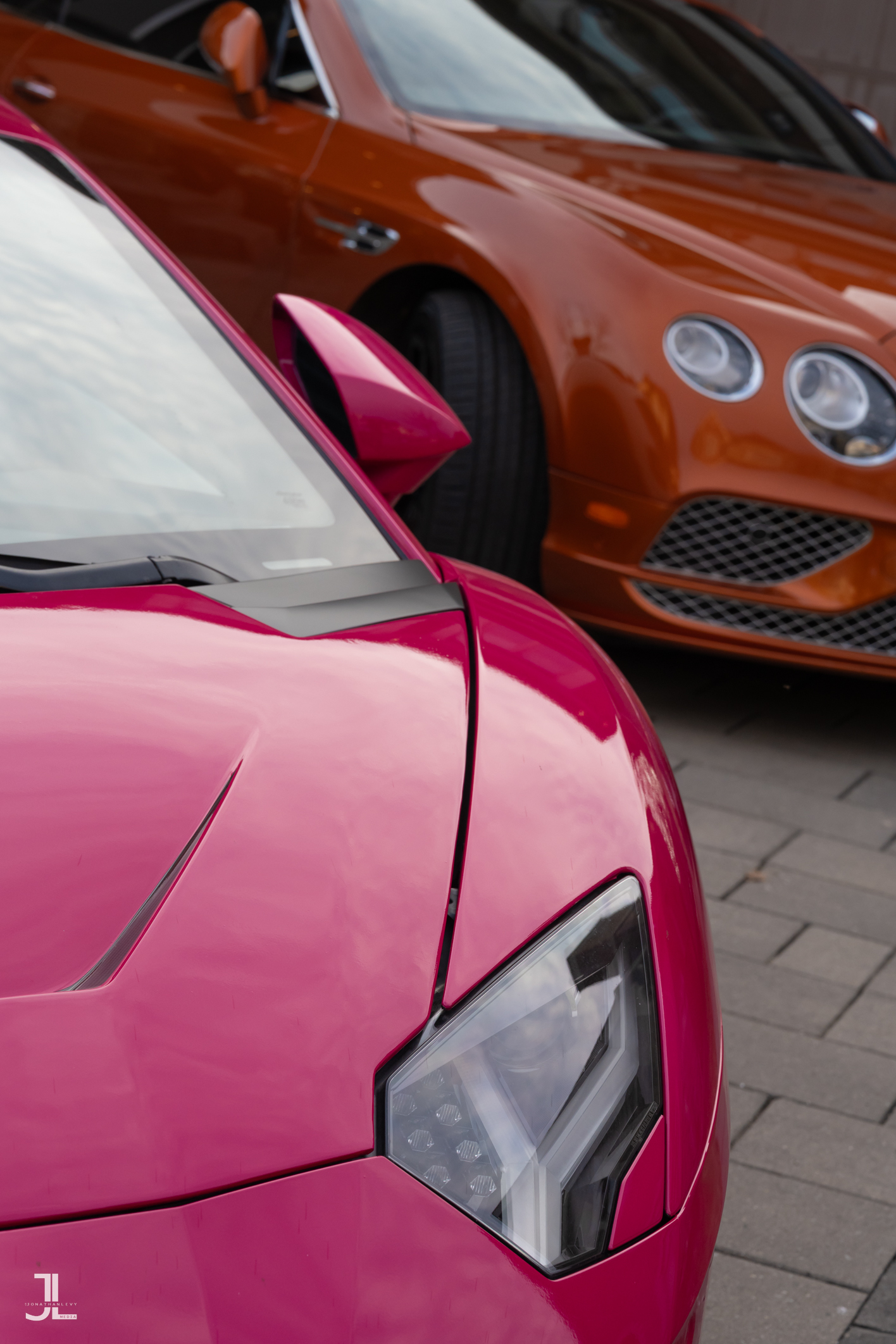 Detail of a luxury sports car, Toronto automotive photography
