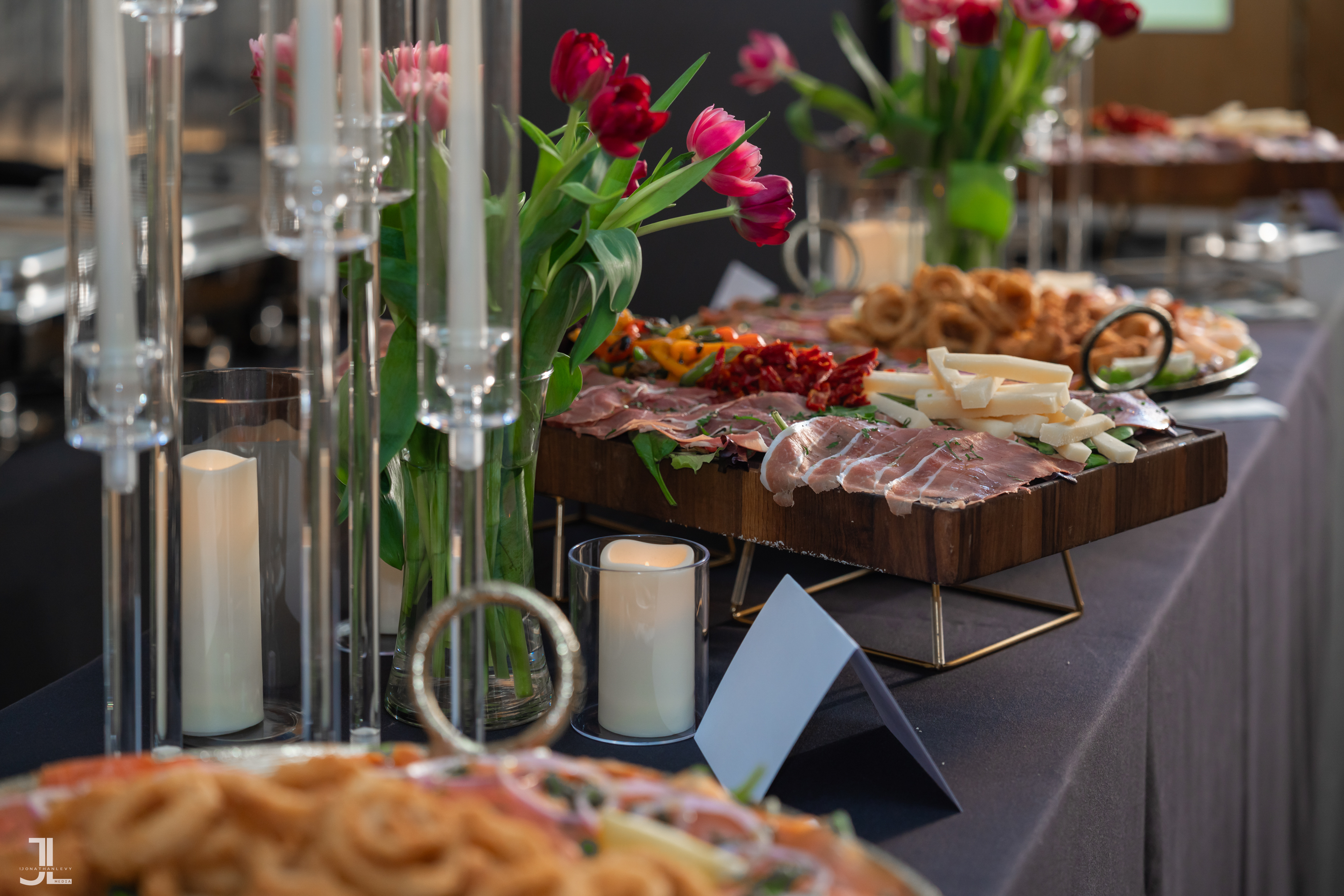 Private event food detail — Private Events, photographed by Jonathan Levy