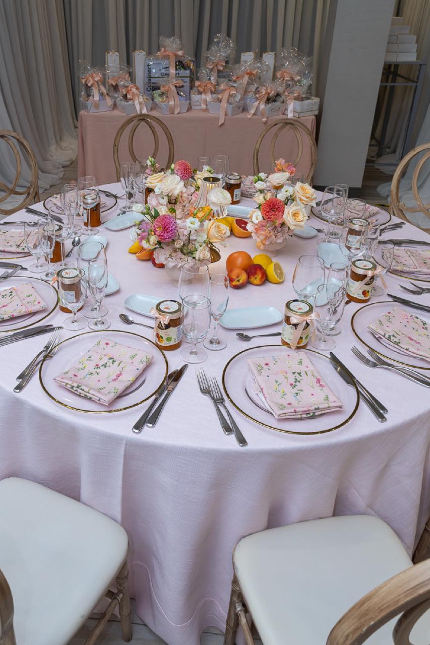 Private event round table setting — Private Events, photographed by Jonathan Levy